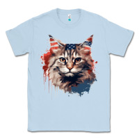 Dusty Blue cat9 Classic Tee - Unal Design