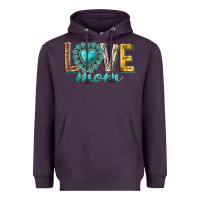 Plum love mom western Heavyweight Hoodie - texasbilliewilder