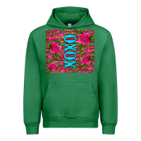 Emerald xoxo valentine's day pink roses and hearts Urban Hoodie - Jasminsmagicworld