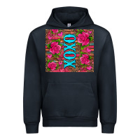 Navy xoxo valentine's day pink roses and hearts Urban Hoodie - Jasminsmagicworld