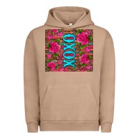 Pigment Burro xoxo valentine's day pink roses and hearts Urban Hoodie - Jasminsmagicworld