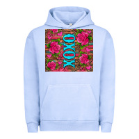 Pigment Grape Ice xoxo valentine's day pink roses and hearts Urban Hoodie - Jasminsmagicworld