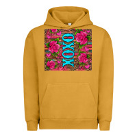 Pigment Peanut Butter xoxo valentine's day pink roses and hearts Urban Hoodie - Jasminsmagicworld