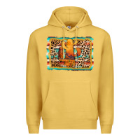 Antique Gold cactus western leopard Premium Hoodie - AdoDesignShop