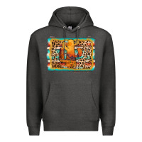 Cactus Western Leopard Premium Hoodie | Teevron