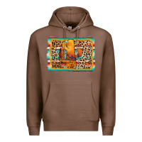 Chestnut cactus western leopard Premium Hoodie - AdoDesignShop