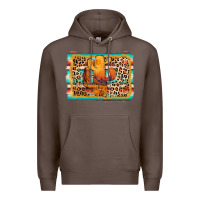 Coffee cactus western leopard Premium Hoodie - AdoDesignShop