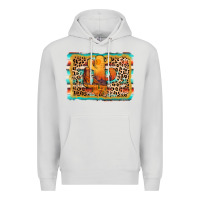 Dove Grey cactus western leopard Premium Hoodie - AdoDesignShop