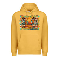 Mustard cactus western leopard Premium Hoodie - AdoDesignShop