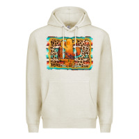 Oatmeal Heather cactus western leopard Premium Hoodie - AdoDesignShop