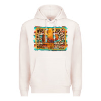 Pale Pink cactus western leopard Premium Hoodie - AdoDesignShop