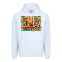 White cactus western leopard Premium Hoodie - AdoDesignShop