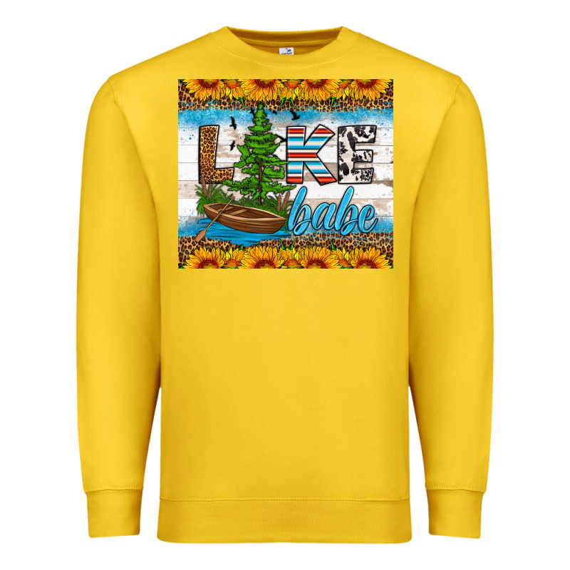 Lake Babe Tumbler Premium Sweatshirt by HRA Design Shop | Teevron