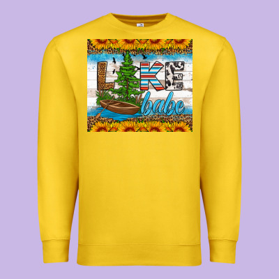 Lake Babe Tumbler Premium Sweatshirt Designed By Hra Design Shop