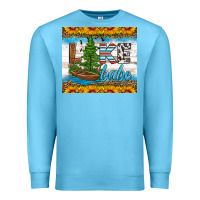 Ocean Blue lake babe tumbler Premium Sweatshirt - HRA Design Shop