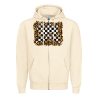 Sandshell racing leopard background Zipper Hoodie - RanaPortraitStore