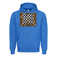 True Royal racing leopard background Zipper Hoodie - RanaPortraitStore