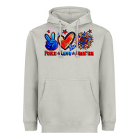 Moon Dust peace love america Heavyweight Hoodie - Zillion Design Studio