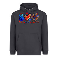 Smoke peace love america Heavyweight Hoodie - Zillion Design Studio