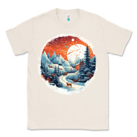 Natural deer snow house design Classic Tee - Unal Design