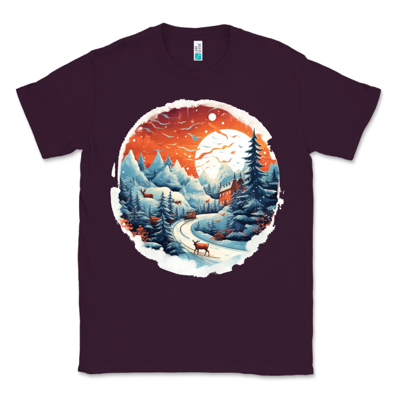 Deer Snow House Design Classic Tee by Unal Design | Teevron