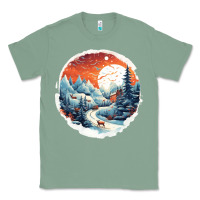 Sage deer snow house design Classic Tee - Unal Design