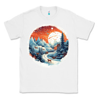 White deer snow house design Classic Tee - Unal Design