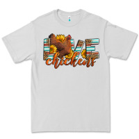 Dove Grey love chickens Premium Tee - LillyAllenDesigns