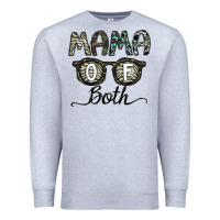Heather Grey mama of both Premium Sweatshirt - CowhideDigitalArt