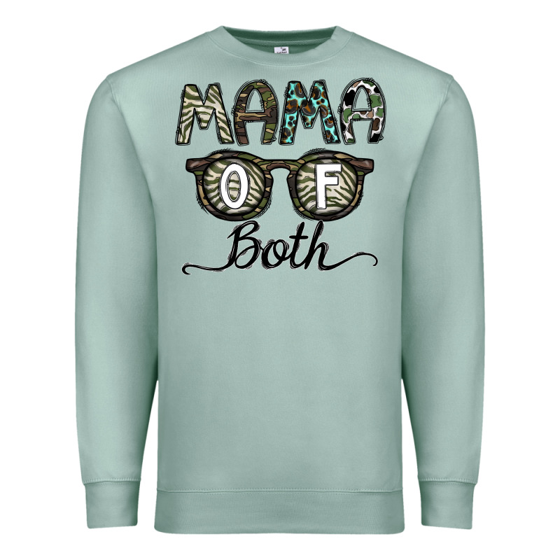 Mama Of Both Premium Sweatshirt by CowhideDigitalArt | Teevron
