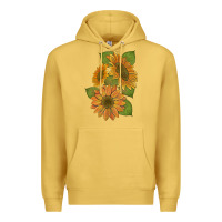 Antique Gold sunflowers b Premium Hoodie - Artiststas