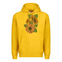 Lemon sunflowers b Premium Hoodie - Artiststas