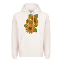 Pale Pink sunflowers b Premium Hoodie - Artiststas