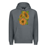 Rock sunflowers b Premium Hoodie - Artiststas