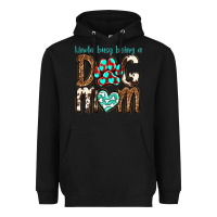 Black kinda busy being a dog mom Heavyweight Hoodie - texasbilliewilder