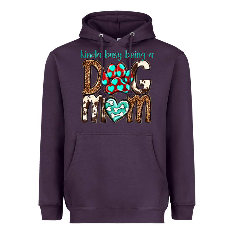 Kinda Busy Being A Dog Mom Heavyweight Hoodie by texasbilliewilder | Teevron