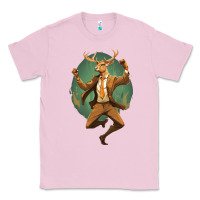 Bubblegum Pink happy deer Classic Tee - Unal Design