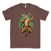 Chestnut happy deer Classic Tee - Unal Design