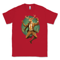 Red happy deer Classic Tee - Unal Design