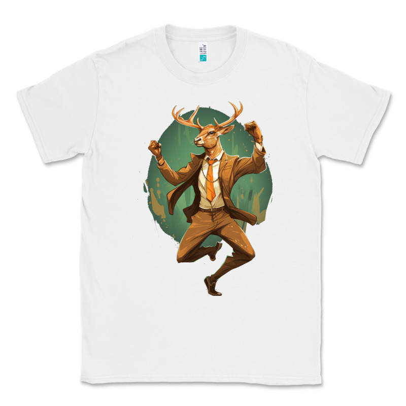 Happy Deer Classic Tee by Unal Design | Teevron