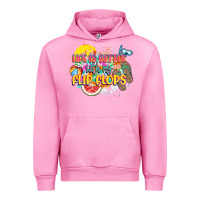 Fuchsia Pink Life is better with my flip flops Urban Hoodie - NancyCooperArtShop