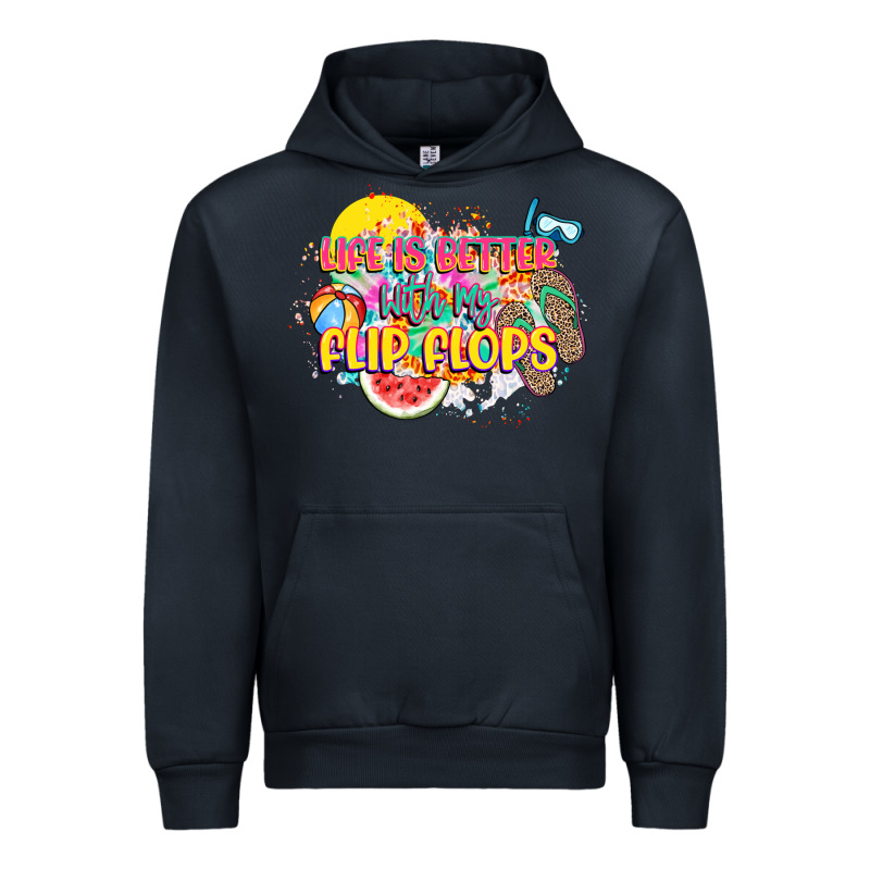 Life Is Better With My Flip Flops Urban Hoodie by NancyCooperArtShop | Teevron