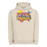 Pigment French Oak Life is better with my flip flops Urban Hoodie - NancyCooperArtShop