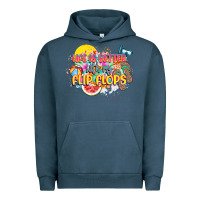 Pigment Midnight Navy Life is better with my flip flops Urban Hoodie - NancyCooperArtShop