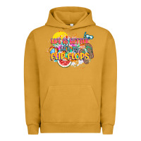 Pigment Peanut Butter Life is better with my flip flops Urban Hoodie - NancyCooperArtShop