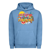 Pigment Pebble Blue Life is better with my flip flops Urban Hoodie - NancyCooperArtShop