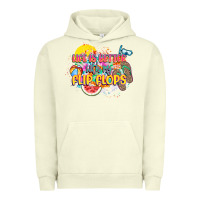 Pigment Pistachio Life is better with my flip flops Urban Hoodie - NancyCooperArtShop