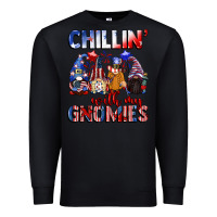 Black Chillin' with my gnomies 4th of July Premium Sweatshirt - CowGirlArtShop