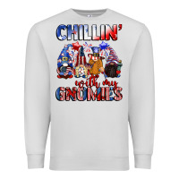 Dove Grey Chillin' with my gnomies 4th of July Premium Sweatshirt - CowGirlArtShop