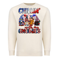Sandshell Chillin' with my gnomies 4th of July Premium Sweatshirt - CowGirlArtShop